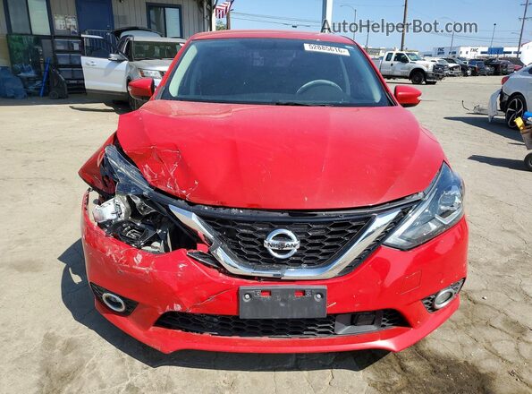 3N1AB7AP8KY376928 2019 NISSAN SENTRA Red Vista frontal