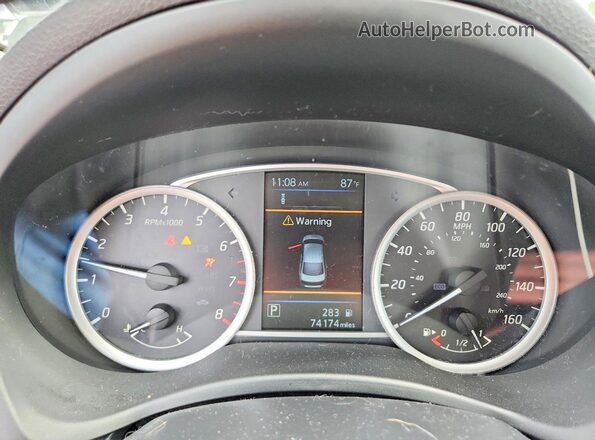 3N1AB7AP8KY403240 2019 NISSAN SENTRA Black Вид щитка приладів