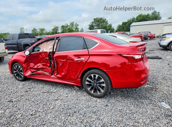 3N1AB7AP8KY405201 2019 NISSAN SENTRA Red უკანა მარცხენა