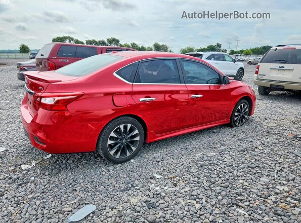 3N1AB7AP8KY405201 2019 NISSAN SENTRA Red უკანა მარჯვენა