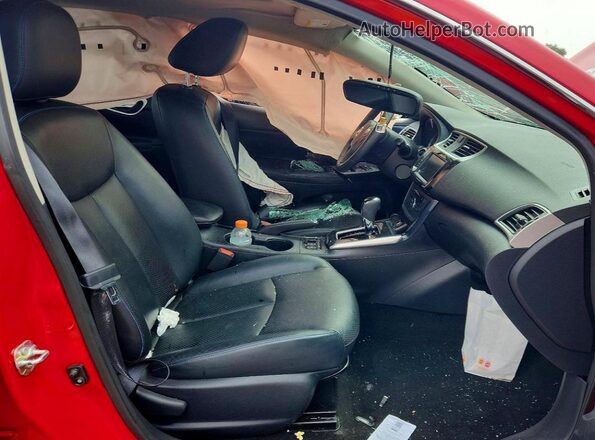 3N1AB7AP8KY405201 2019 NISSAN SENTRA Red წინა სალონის ხედი