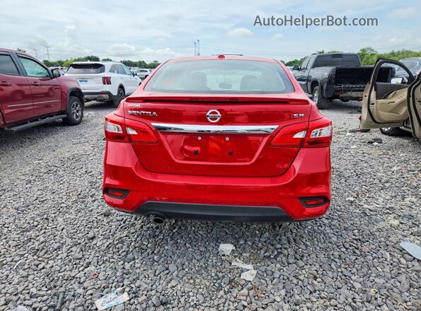 3N1AB7AP8KY405201 2019 NISSAN SENTRA Red უკანა ხედი