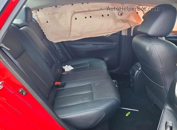 3N1AB7AP8KY405201 2019 NISSAN SENTRA Red უკანა სავარძლების ხედი