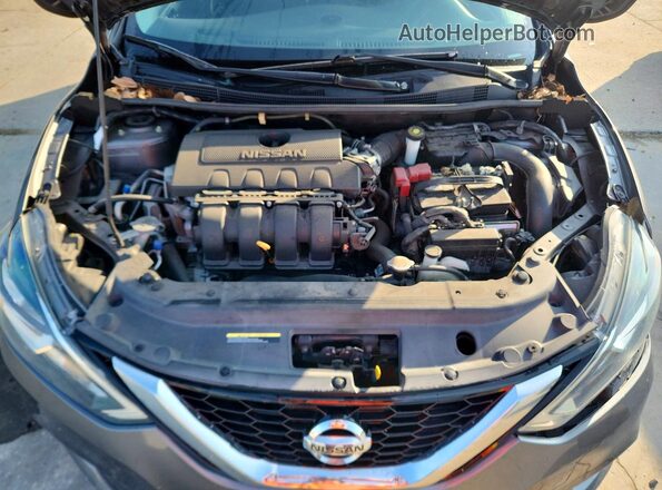 3N1AB7AP8KY426100 2019 NISSAN SENTRA Gray უკანა სალონის ხედი