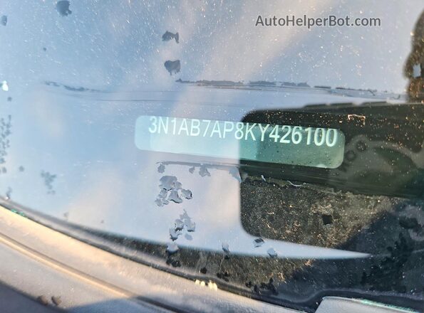 3N1AB7AP8KY426100 2019 NISSAN SENTRA Gray ძრავის განყოფილების ხედი