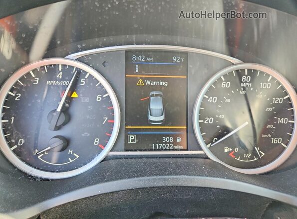 3N1AB7AP8KY430048 2019 NISSAN SENTRA Blue ხელსაწყოთა პანელის ხედი