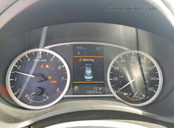 3N1AB7AP8KY430115 2019 NISSAN SENTRA White Սարքավորումների վահանակի տեսք