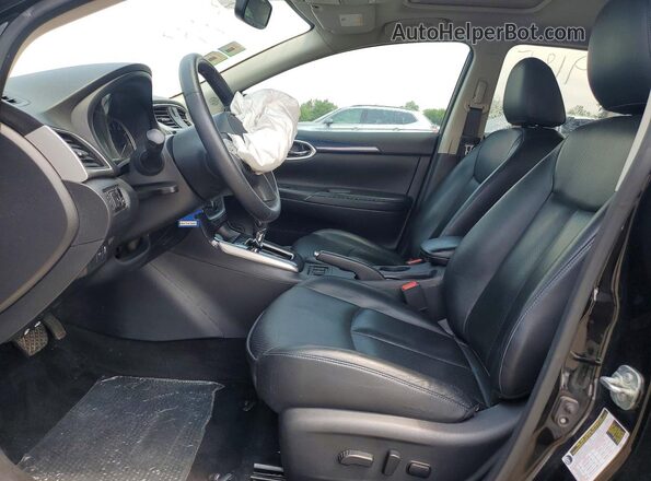 3N1AB7AP8KY447660 2019 NISSAN SENTRA Black წინა სალონის ხედი