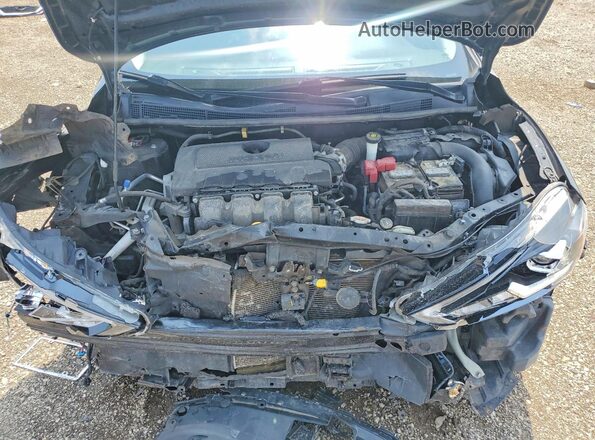 3N1AB7AP8KY447660 2019 NISSAN SENTRA Black უკანა სალონის ხედი
