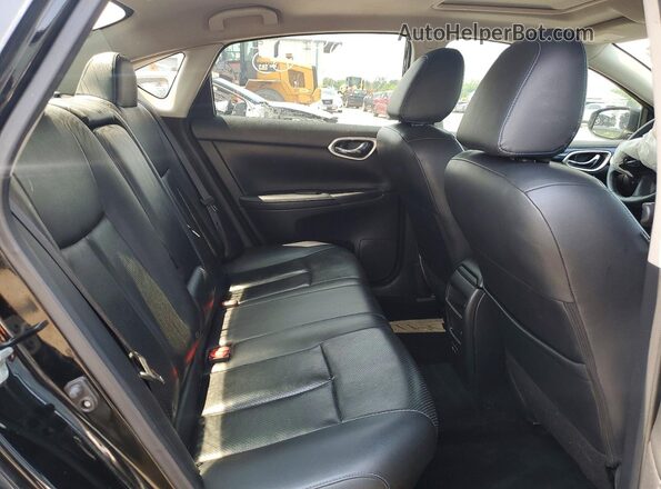 3N1AB7AP8KY447660 2019 NISSAN SENTRA Black უკანა სავარძლების ხედი