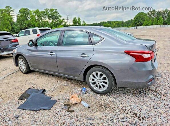 3N1AB7AP8KY452275 2019 NISSAN SENTRA Gray Rear left