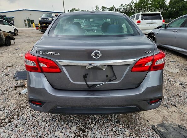 3N1AB7AP8KY452275 2019 NISSAN SENTRA Gray Rear view