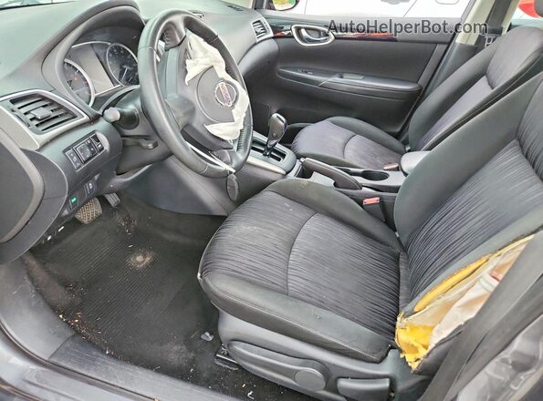 3N1AB7AP8KY452275 2019 NISSAN SENTRA Gray Front interior view
