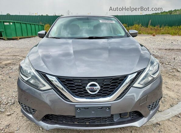 3N1AB7AP8KY452275 2019 NISSAN SENTRA Gray Front view