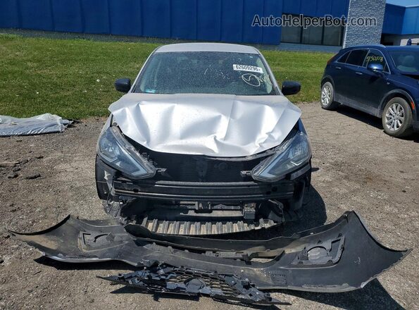 3N1AB7AP8KY453684 2019 NISSAN SENTRA Silver Vista frontal