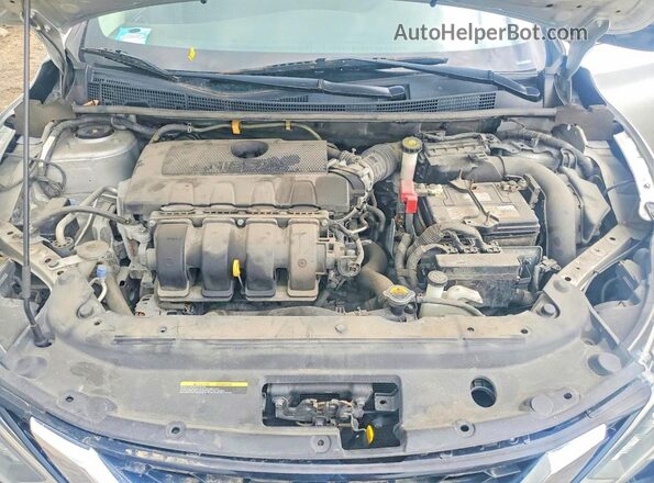 3N1AB7AP8KY453684 2019 NISSAN SENTRA Silver Vista interior trasera