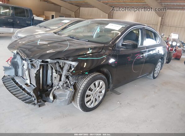 3N1AB7AP8KY457654 2019 NISSAN SENTRA Black Передня ліва чверть