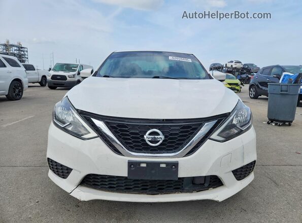 3N1AB7AP8KY458044 2019 NISSAN SENTRA Белый Вид спереди