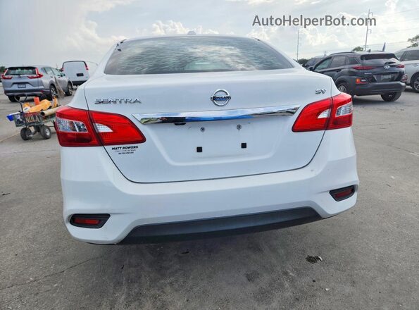3N1AB7AP8KY458044 2019 NISSAN SENTRA Белый Вид сзади