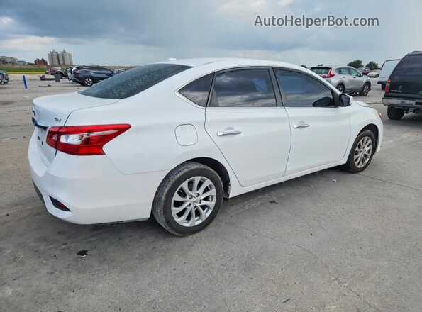 3N1AB7AP8KY458044 2019 NISSAN SENTRA Белый Задняя правая четверть