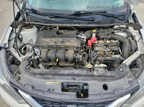 3N1AB7AP8KY458044 2019 NISSAN SENTRA Белый Вид задней части салона