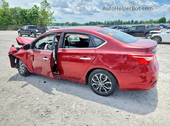 3N1AB7AP9GL642249 2016 NISSAN SENTRA Burgundy Tył lewy
