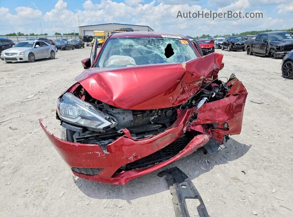 3N1AB7AP9GL642249 2016 NISSAN SENTRA Burgundy Widok z przodu