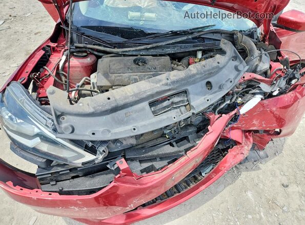 3N1AB7AP9GL642249 2016 NISSAN SENTRA Burgundy Widok wnętrza z tyłu