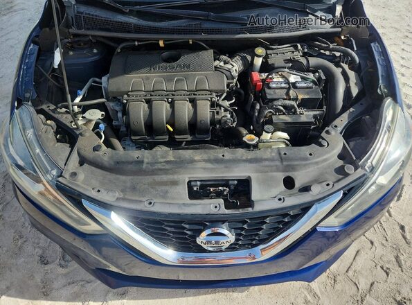 3N1AB7AP9GL674411 2016 NISSAN SENTRA Blue უკანა სალონის ხედი