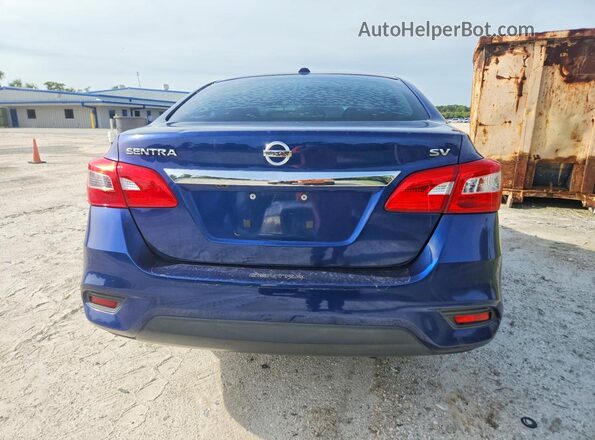 3N1AB7AP9GL674411 2016 NISSAN SENTRA Blue უკანა ხედი