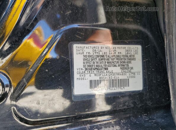 3N1AB7AP9GL677969 2016 NISSAN SENTRA Black Engine compartment view