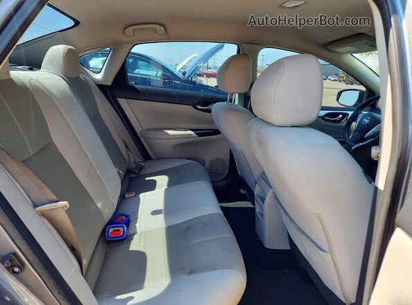 3N1AB7AP9GY219237 2016 NISSAN SENTRA Gray უკანა სავარძლების ხედი