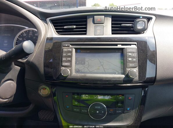 3N1AB7AP9GY219867 2016 NISSAN SENTRA Черный Вид щитка приборов