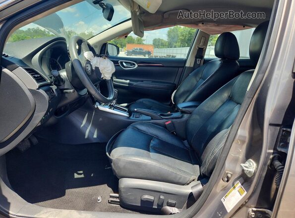 3N1AB7AP9GY244185 2016 NISSAN SENTRA Charcoal Front interior view