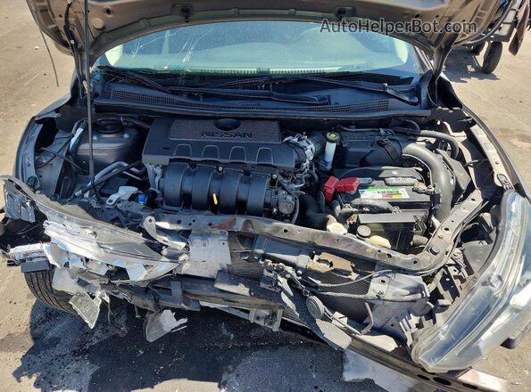 3N1AB7AP9GY244185 2016 NISSAN SENTRA Charcoal Rear interior view