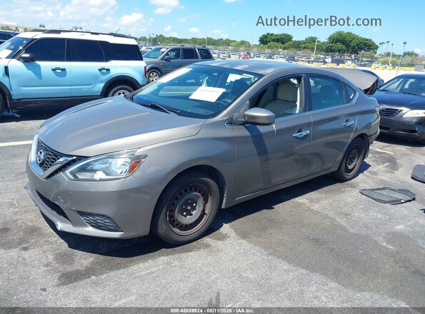 3N1AB7AP9GY250598 2016 NISSAN SENTRA Cream Vista tres cuartos delantera izquierda