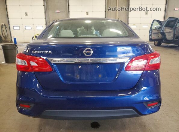 3N1AB7AP9GY251167 2016 NISSAN SENTRA Blue Вид салону спереду