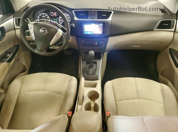 3N1AB7AP9GY251167 2016 NISSAN SENTRA Blue Вид щитка приладів