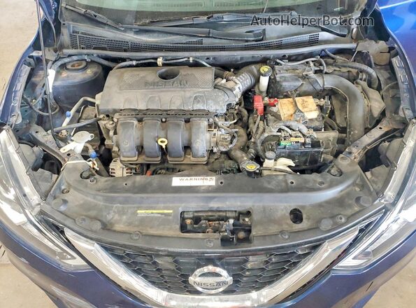 3N1AB7AP9GY251167 2016 NISSAN SENTRA Blue Вид підкапотного простору