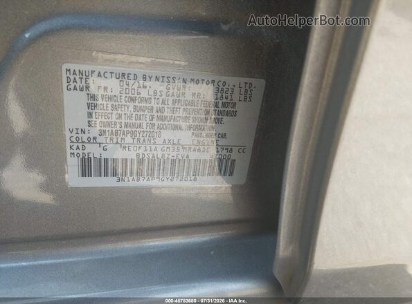 3N1AB7AP9GY272018 2016 NISSAN SENTRA Pewter Widok komory silnika