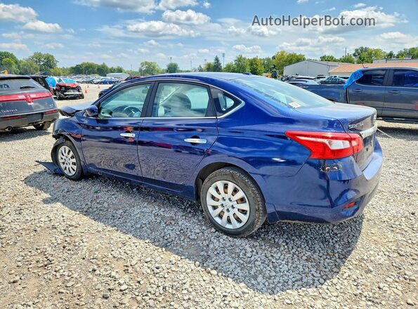 3N1AB7AP9GY292835 2016 NISSAN SENTRA Blue Rear left