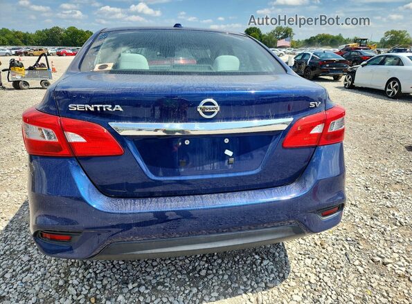 3N1AB7AP9GY292835 2016 NISSAN SENTRA Blue Rear seats view