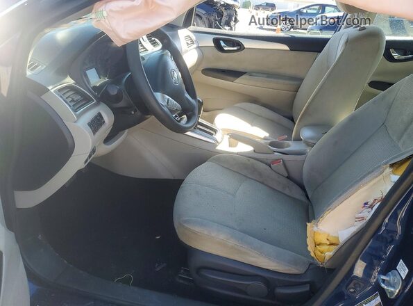 3N1AB7AP9GY303915 2016 NISSAN SENTRA Blue Vista interior delantera