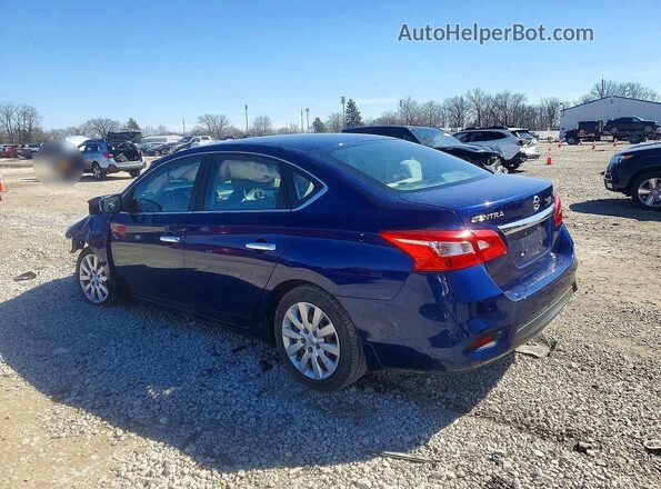 3N1AB7AP9GY303915 2016 NISSAN SENTRA Blue Trasero izquierdo