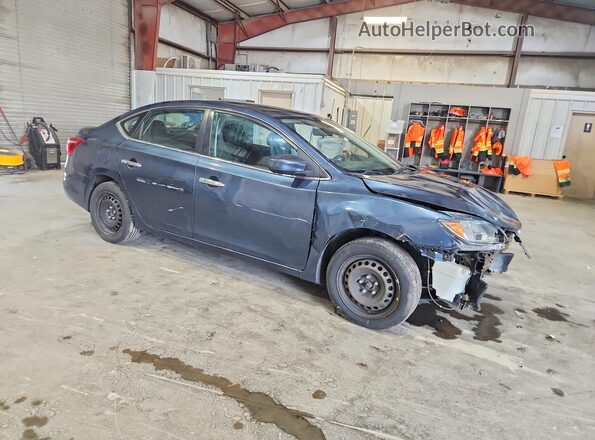 3N1AB7AP9HL637795 2017 NISSAN SENTRA Синий Передняя правая четверть