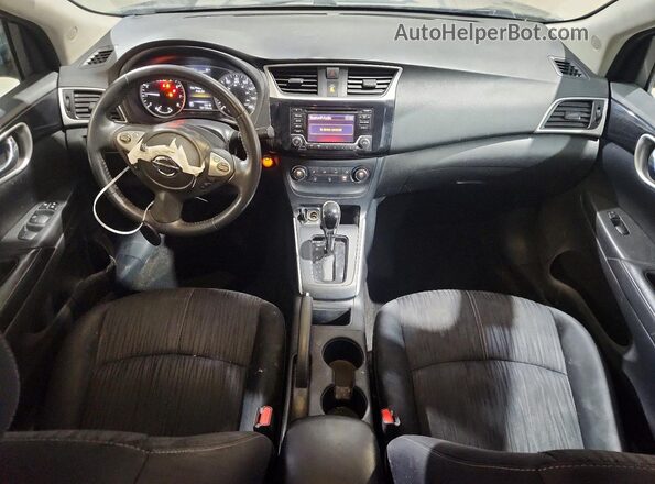3N1AB7AP9HL637795 2017 NISSAN SENTRA Синий Вид панели приборов