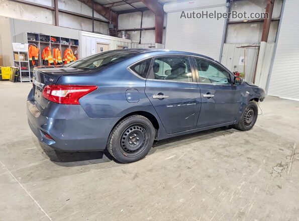 3N1AB7AP9HL637795 2017 NISSAN SENTRA Синий Задняя правая четверть