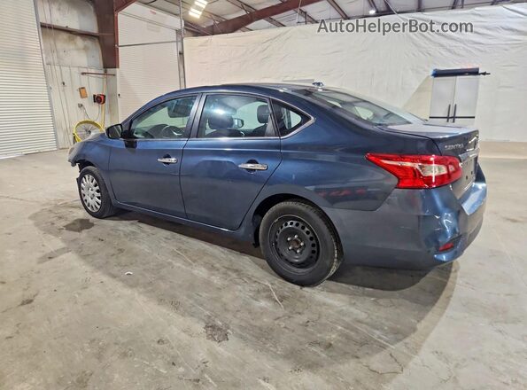 3N1AB7AP9HL637795 2017 NISSAN SENTRA Синий Задняя левая четверть