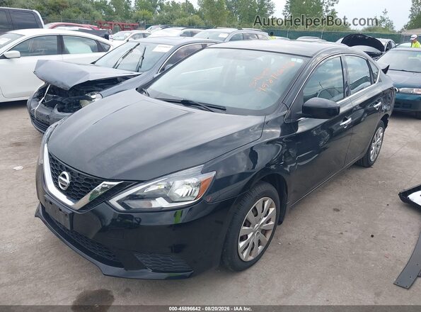 3N1AB7AP9HL661692 2017 NISSAN SENTRA Черный Передняя левая четверть