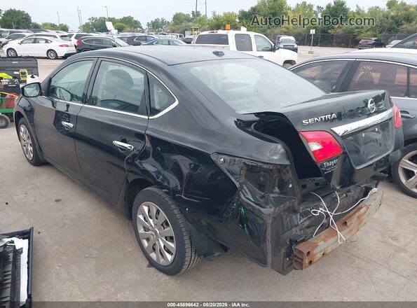 3N1AB7AP9HL661692 2017 NISSAN SENTRA Черный Задняя левая четверть